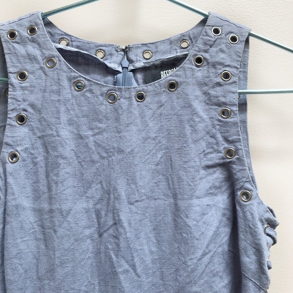 Reformation eyelet dress chambray - Picture 5 of 8